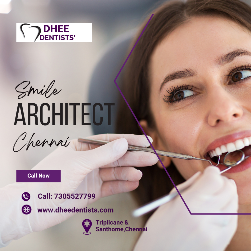 At Dhee Dentists, we're experts in creating dazzling smiles! As your smile designers, we provide tailored solutions for a stunning smile transformation. Experience comfortable treatments with cutting-edge technology for a radiant smile! ✨ #DheeDentists #LaserDentalChennai #ModernDentistry #ComfortableCare #ShineWithYourSmile #ScheduleToday Check us out at Dheedentists.com or contact us at 7305527799.